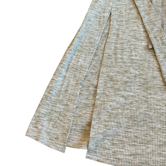 Song of Style Berna Midi Dress Ribbed Stretch Green Marled w/ Belt Size Small - Picture 6 of 12